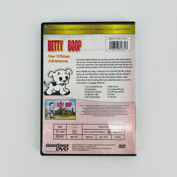 Betty Boop Her Wildest Adventures DVD - Good Used Condition - Picture 7 of 12